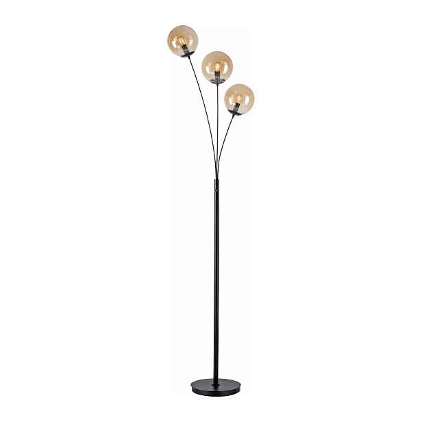 Podlahová lampa Nellin s velkými skleněnými stínítky
