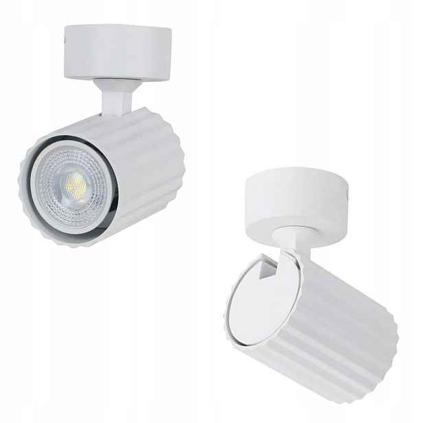 Stropní reflektor Tokio bílý, pohyblivé stínítko 1*GU10 Light Prestige