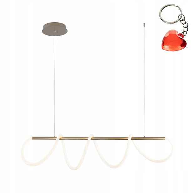 Závěsná Led lampa do obývacího pokoje 45W moderní zlatá Balbo 20006PM-GD Zuma Line