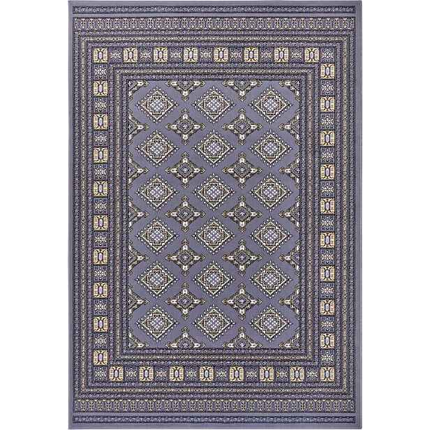 Klasický, tradiční fialově krémový koberec do obývacího pokoje 200 x 290 cm