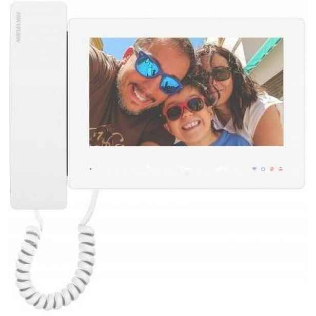 Monitor video vrátného systému Hikvision DS-KH7300EY-WTHE2/White