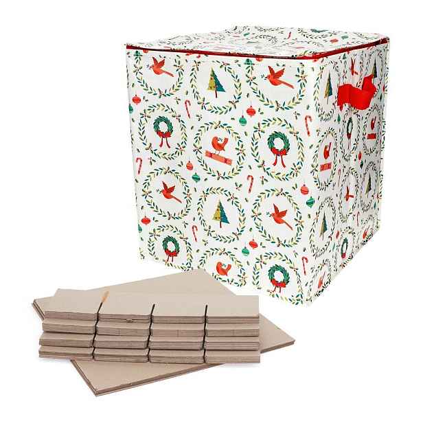 Úložný box na oblečení z recyklovaného plastu 32x32x35 cm Classic Christmas – Rex London