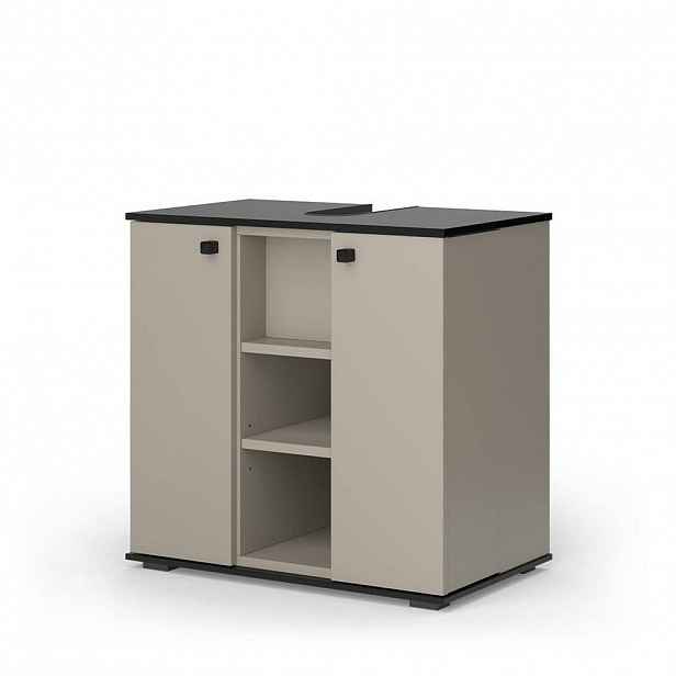 Vicco TOALETNÍ SKŘÍŇKA PRO UMYVADLO Joli Greige 60 x 59 cm se 2 dveřmi