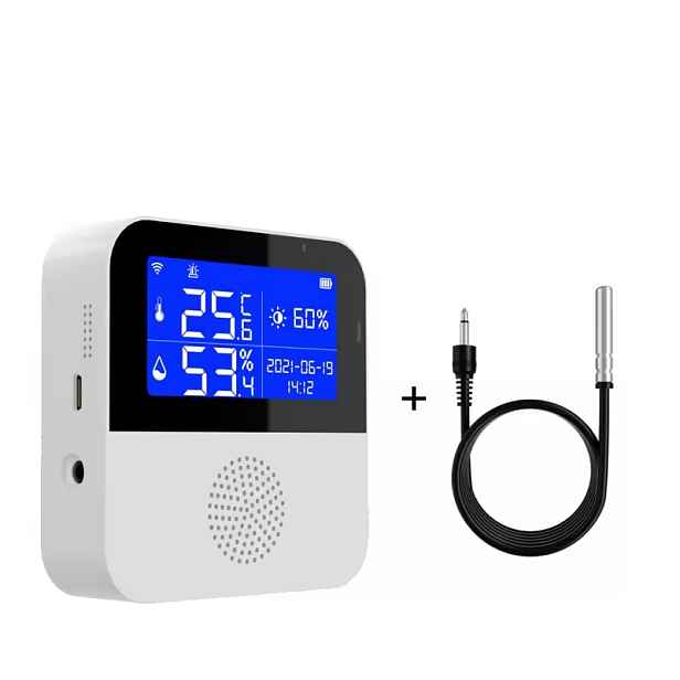 WiFi senzor teploty Tuya sonda LCD teploměr vlhkost soumraku