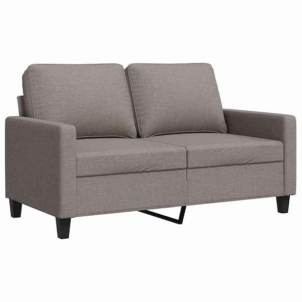 vidaXL 2místná pohovka taupe 120 cm textil