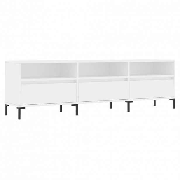 vidaXL TV skříňka bílá 150 x 30 x 44,5 cm kompozitní dřevo