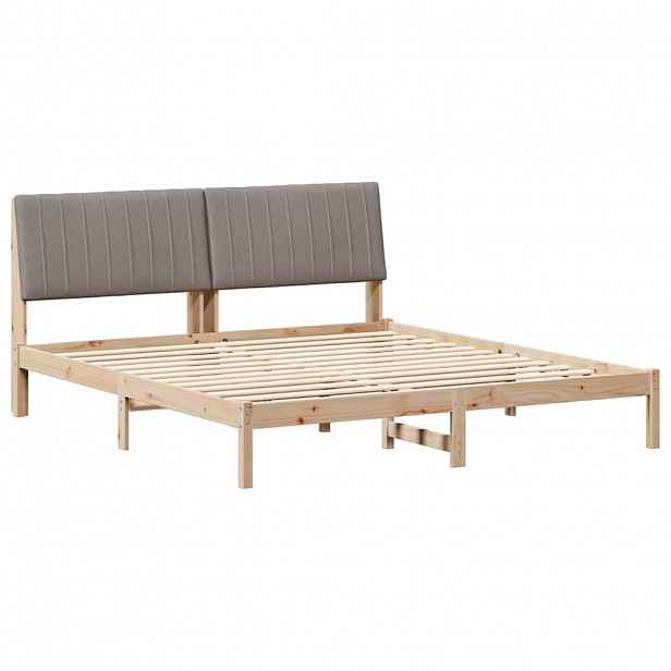vidaXL Rám postele s čelo Hnědá 180 x 200 cm Masivní borové dřevo