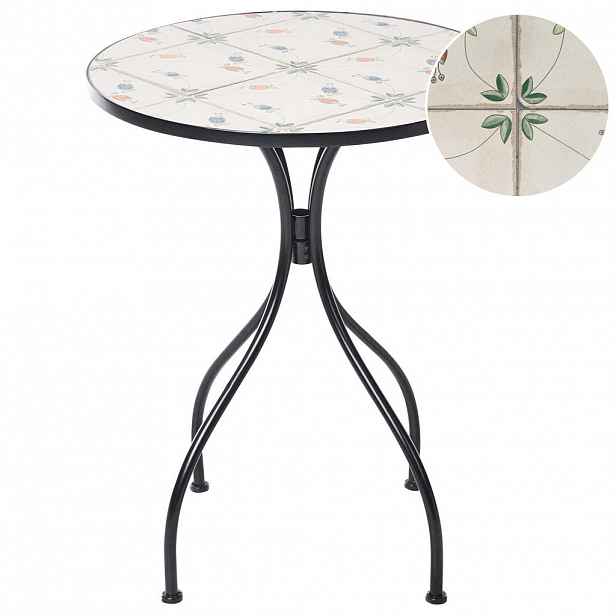 Beliani BISTRO STOLEK 60/60 cm Kov Černý Carona