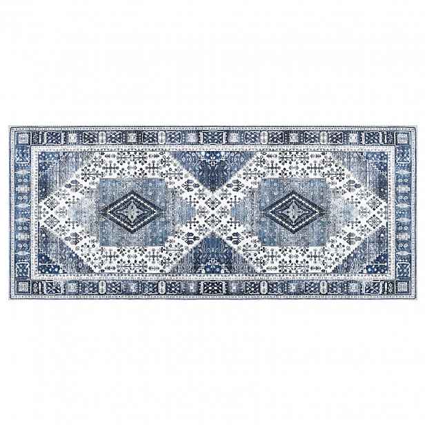 vidaXL Koberec ORIZ Tmavě modrá 80 x 200 cm 100% polyester