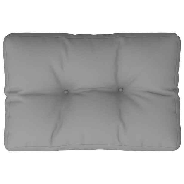 vidaXL Poduška na palety šedá 60 x 40 x 12 cm textil