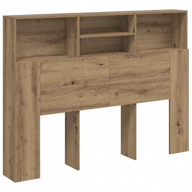vidaXL Skříňka s čelem postele Artisan Dub 140x19x103,5 cm