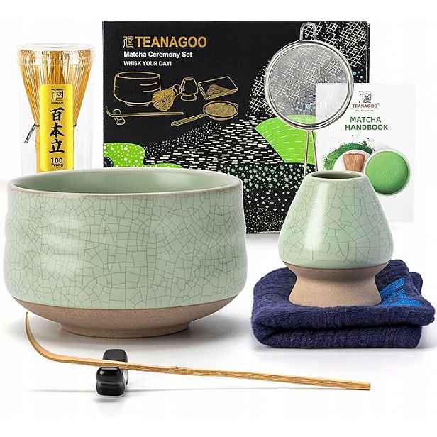 7v1 Kompletní Sada Na Čaj Matcha Keramická Elegantní Dárek