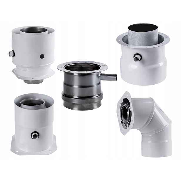 Adaptérové koleno 80/125 Vk Spiroflex pro spalovací systém