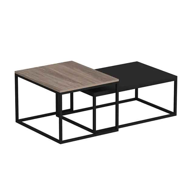 Casarredo Set stolků DYSTOS - ořech/černá