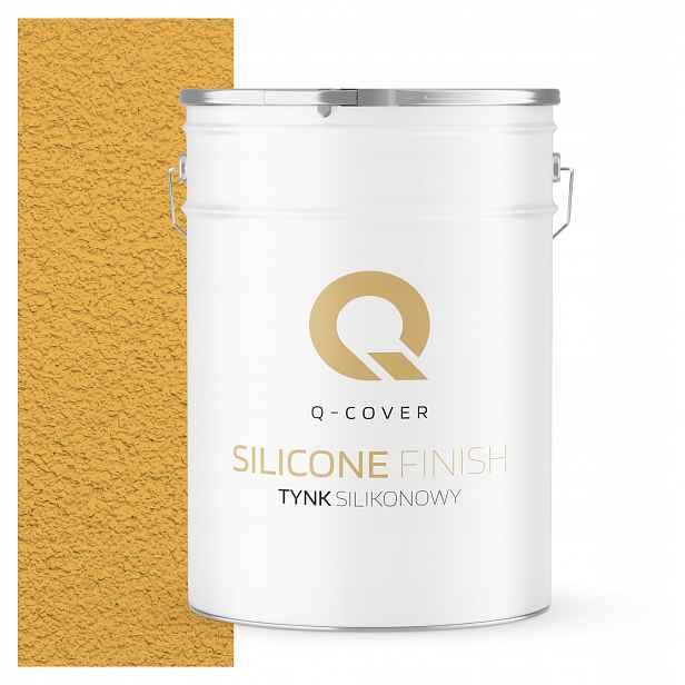 Fasádní Silikonová Omítka Žlutá Intenzivní F636 Žlutá 25KG Granulace 2.0mm
