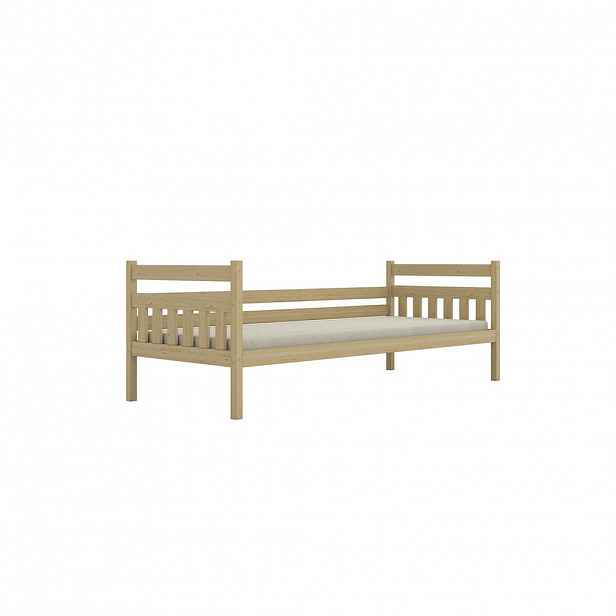RAUMHIRSCH FURNITURE DĚTSKÁ POSTEL Dawid bez matrace 80/200 přírodní lak 80/200