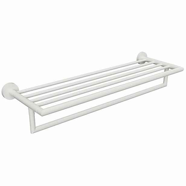 Sapho XR421W X-Round White polička na ručníky s hrazdou 55 x 26,5 x 11 cm, bílá