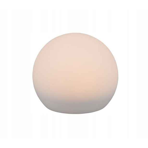 Zahradní lampa Solární Led koule Melo Bílá fi 20 cm Rl IP67