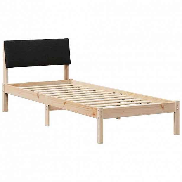 vidaXL Rám postele Hnědo-černá 80 x 200 cm Masivní borovicové dřevo