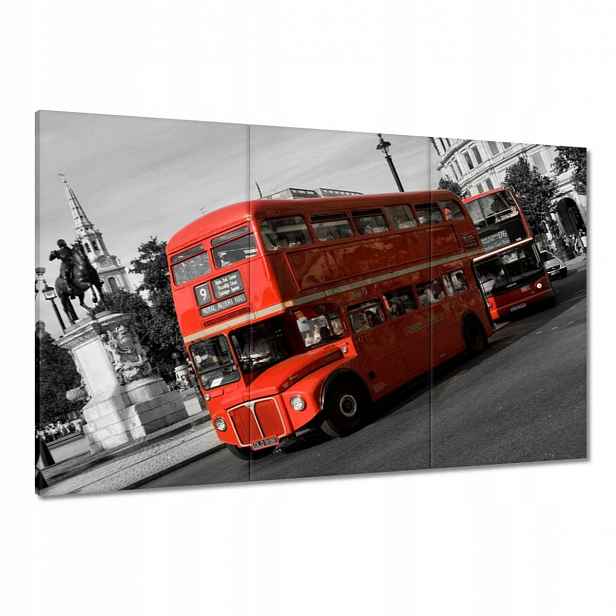 Obrazy 120x80 Červený autobus Londýn