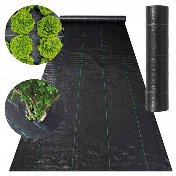 AgRoWłokNiNa 320 cm x 15 m Agrotextilie na plevel Uv Silná silná pletenina 90 g