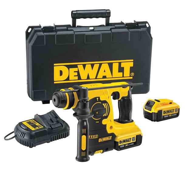 DeWALT - 18V AKU kombinované kladivo SDS Plus, 2x aku 4,0 Ah, nabíječka DCH253M2