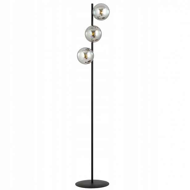 Grafitová podlahová lampa Rossi LP3, 3-bodová, 3x E14