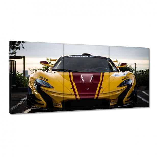 Obrazy 180x90 Žluté sportovní auto