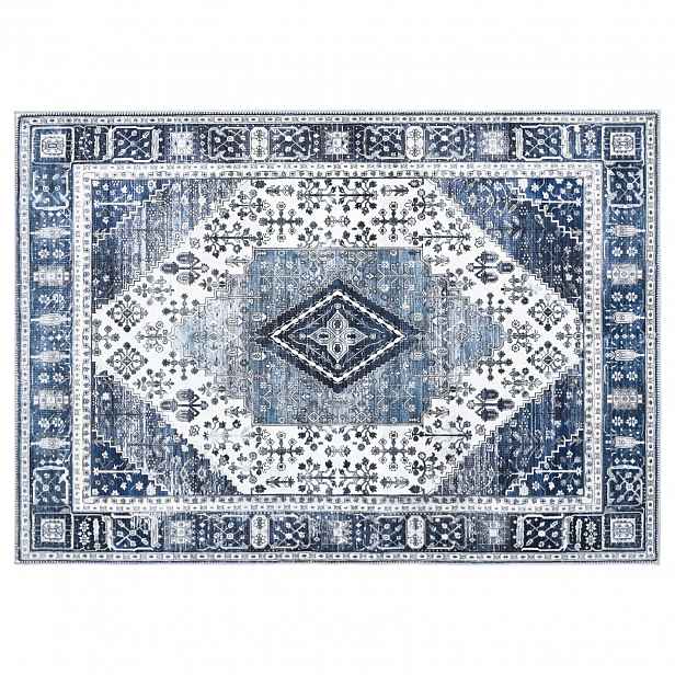 vidaXL Koberec ORIZ Tmavě modrá 140 x 200 cm 100% polyester