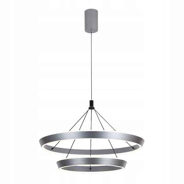 Závěsná lampa Lustr Ottana Šedá 60 cm Led Moderní do kanceláře Italux