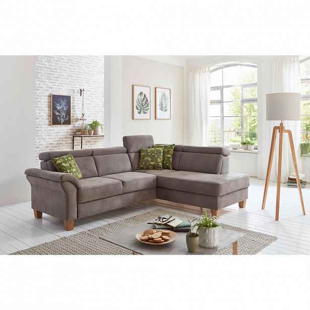 Sit & More ROHOVÁ SEDAČKA, textil, hnědá