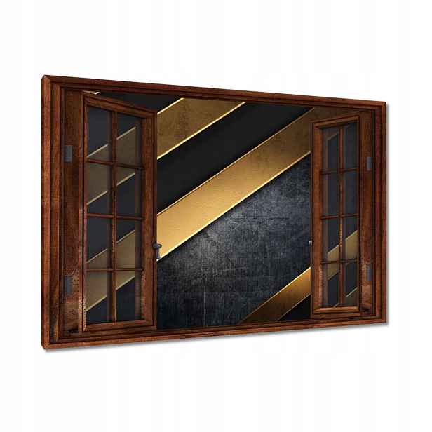 Obrazy 90x60 Zlaté pruhy
