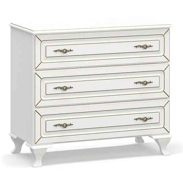 Casarredo Komoda MILAN 3S bílý mat