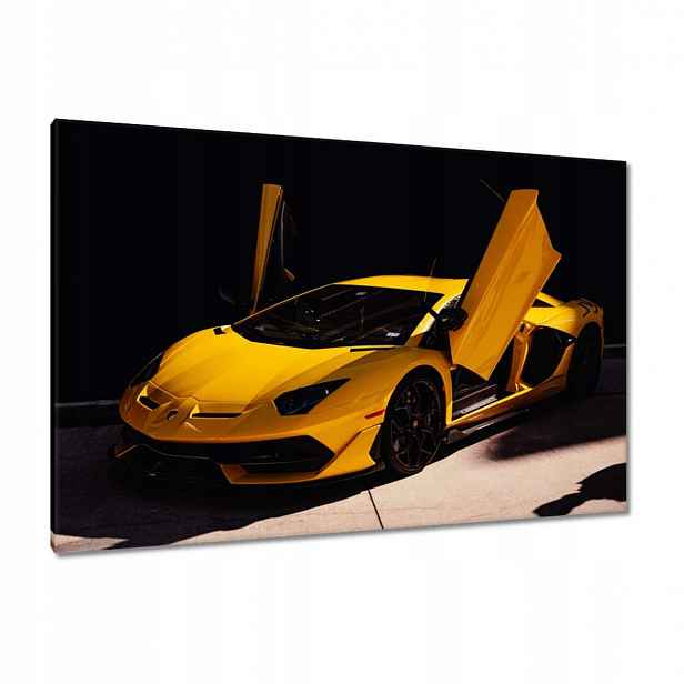 Obrazy 120x80 Žluté sportovní auto