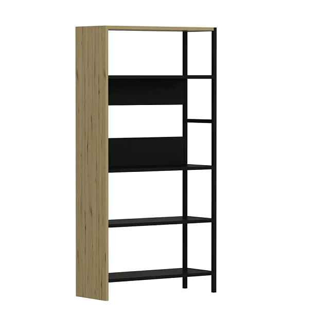 Casarredo Policový regál DRAMO - dub artisan / černá