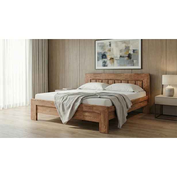 Postel Dreamy Madera Barevné provedení: Buk - Olej ořech, Velikost: 200x200