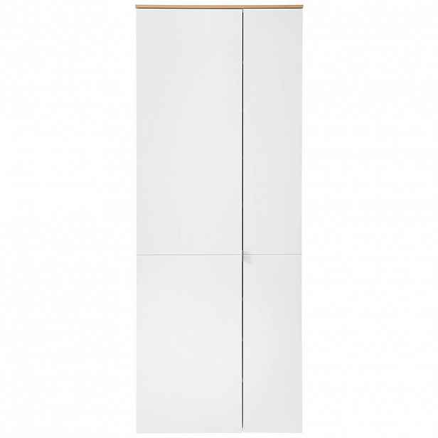 Xora SKŘÍŇ NA ODĚV, bílá, dub artisan, 78/202/38 cm