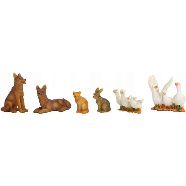 Krásná sada zvířat do výšky 4,8 cm pro fíky 10-12 cm