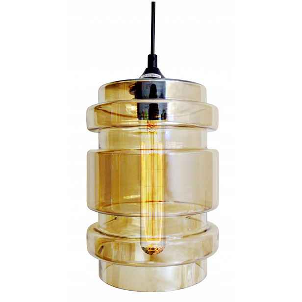 Originální jantarová závěsná lampa 1xE27 60W Decorado 31-36643 Candellux