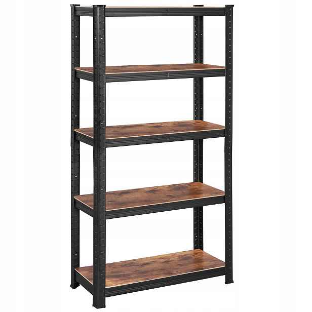 Stojanový regál 150 cm do kanceláře Loft, černý