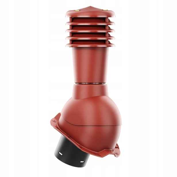 Větrací komín Smartline profil T18 fi 125 mm, nezateplený, červený
