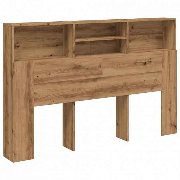 vidaXL Skříňka s čelem postele Artisan Dub 180x19x103,5 cm Tvrzené dřevo