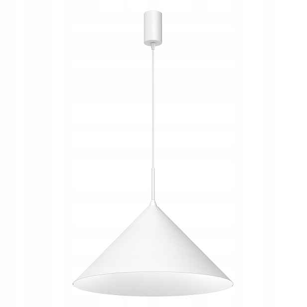 Závěsná lampa Milagro Capital MLP0953 Bílá, kovové stínítko 46 cm GX53 Regulo