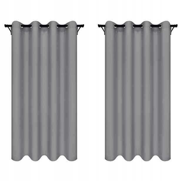 Záclony Oka 140x250 Šedé 2 Kusy