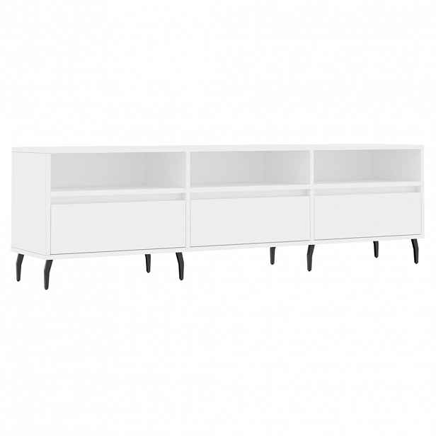 vidaXL TV skříňka bílá 150 x 30 x 44,5 cm kompozitní dřevo