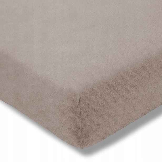 Estella Prostěradlo Velour Kamínkové 90-100x200