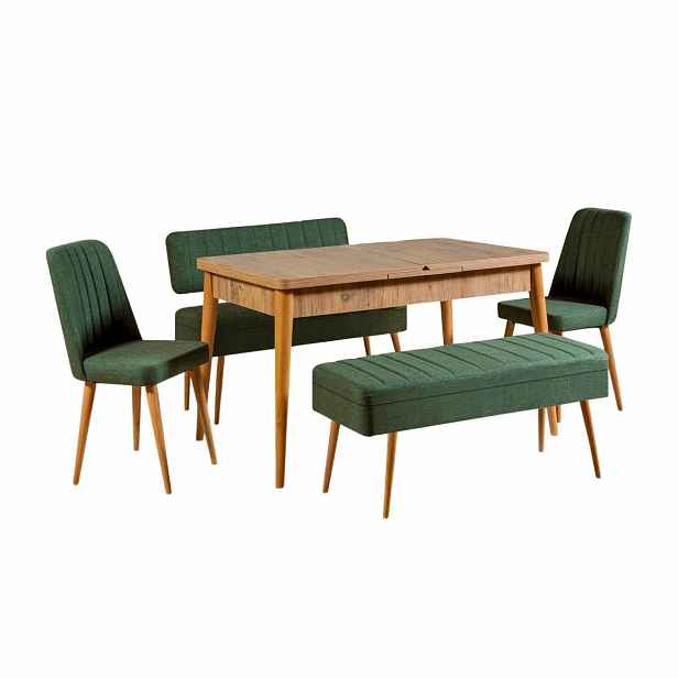 Jídelní set Vina Atlantic Pine and Green I, 5 ks