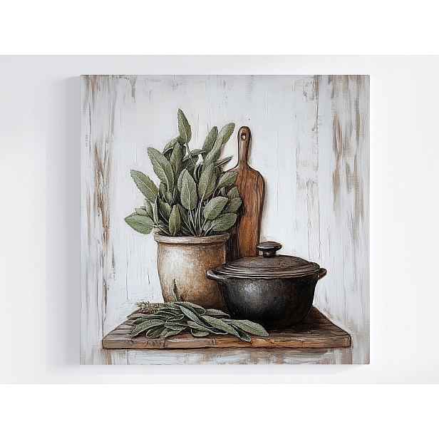 Obraz Na Plátně Canvas Kuchyně Vaření Jídlo Bylinky Koření 50x50