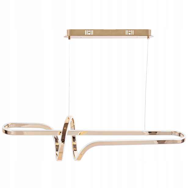 Zlatá Závěsná Led Lampa Elegantní Glamour Stropní Geometrická Toolight