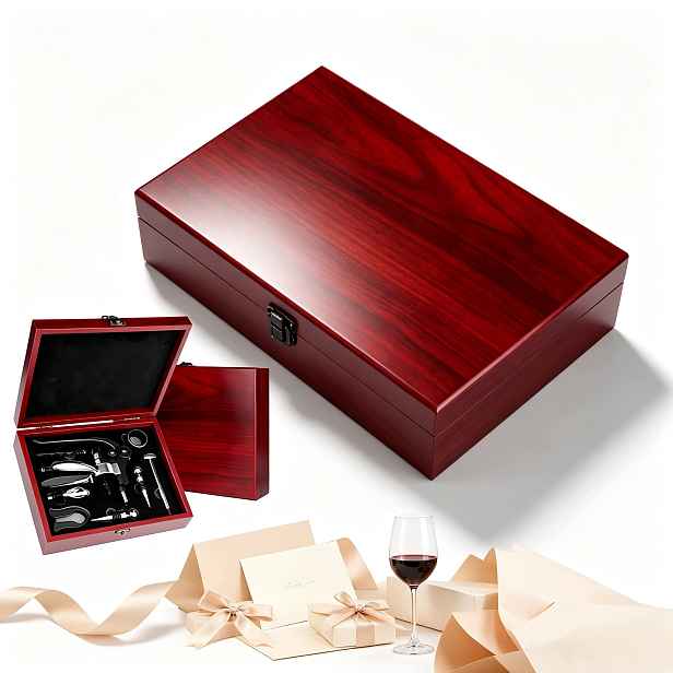 Set na víno Vývrtka otvírák na lahve Dávkovač Termometr Box